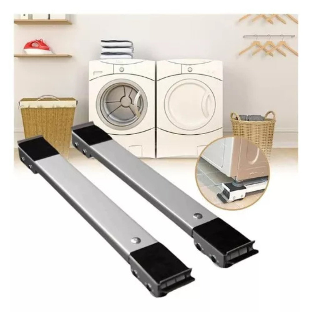 Base Suporte com Rodinhas Para Geladeira - Branco