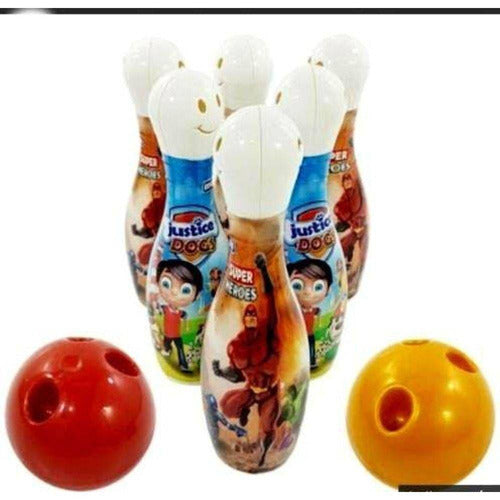 Boliche Brinquedo Infantil Super Resistente 6 Pinos 2 Bolas
