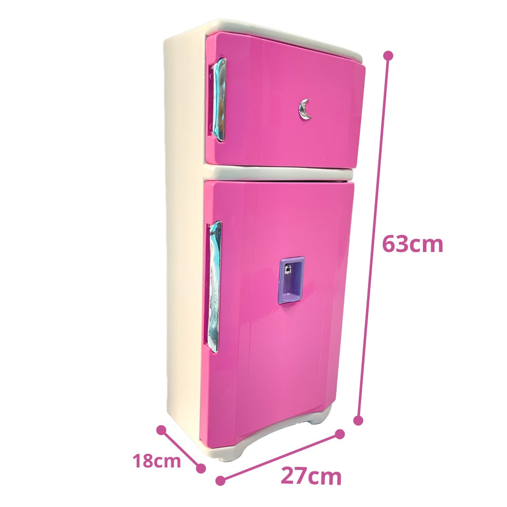 Geladeira Brinquedo Infantil Grande Duplex 65cm + Acessorios