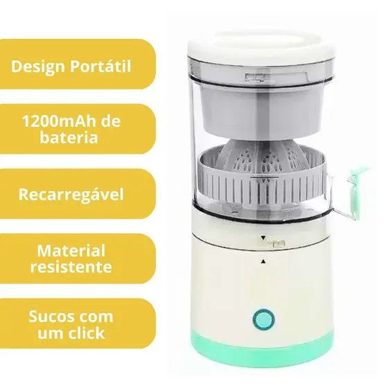 Mini Espremedor de Frutas Automático Recarregável