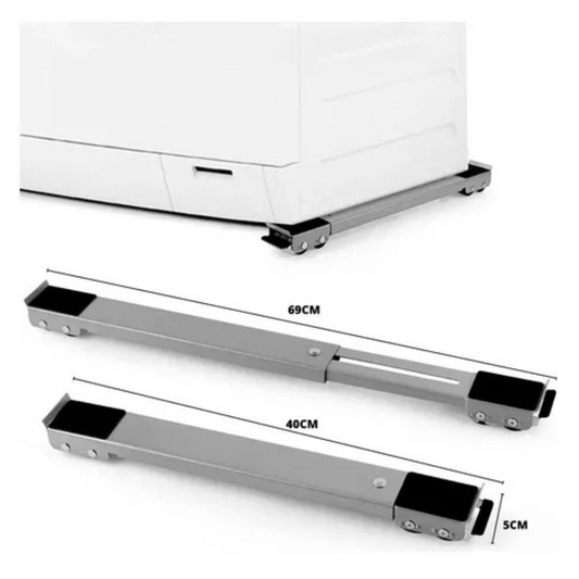 Base Suporte com Rodinhas Para Geladeira - Branco