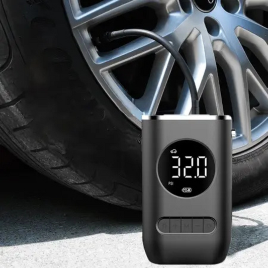 Mini Calibrador Compressor Elétrico Digital Portátil Pneu Carro Moto Bike