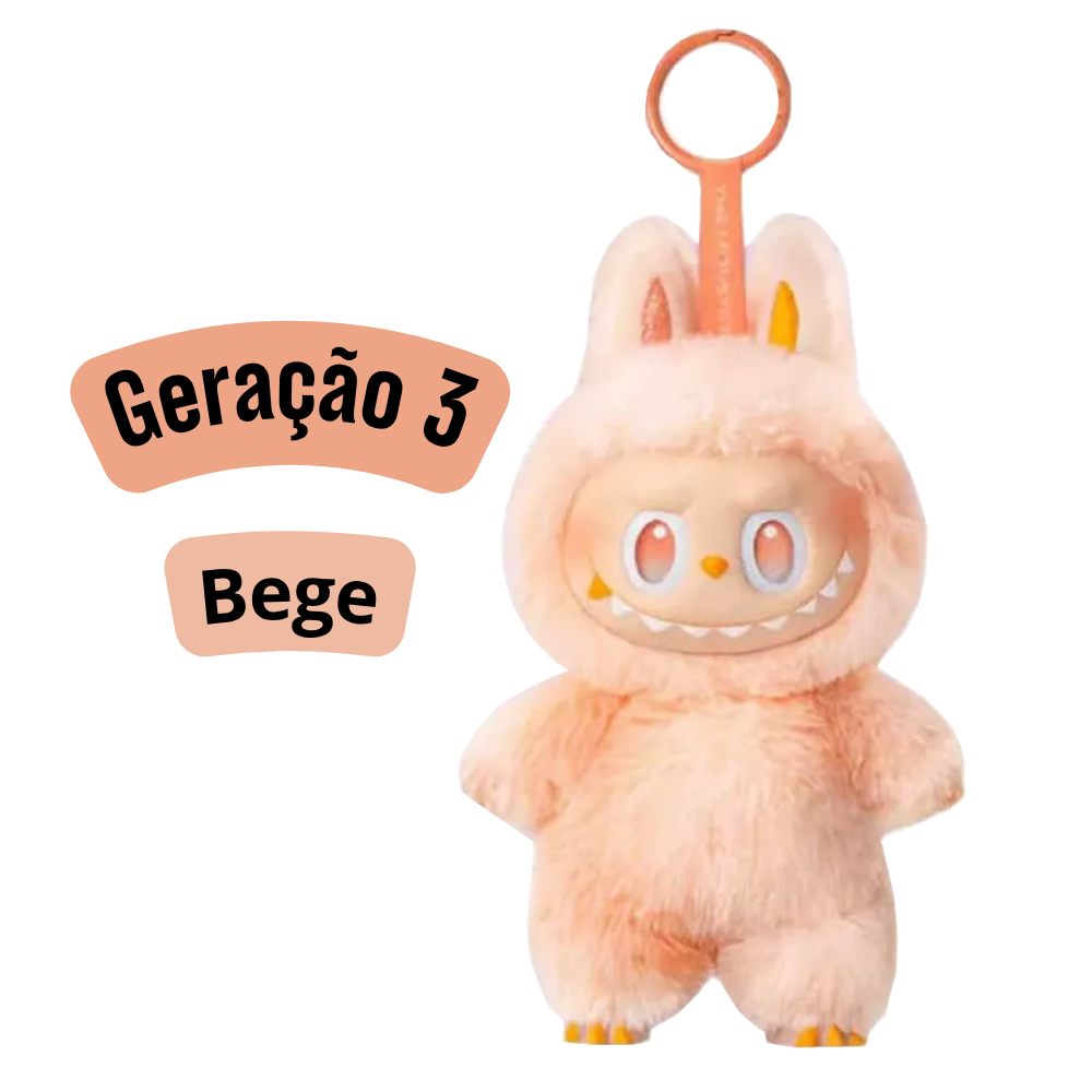SEM CAIXA  - Geração 3  (Sortidos) - Labubu Monstros Mini Pelúcias Colecionável Personalizável Cores Degradês Surpresas
