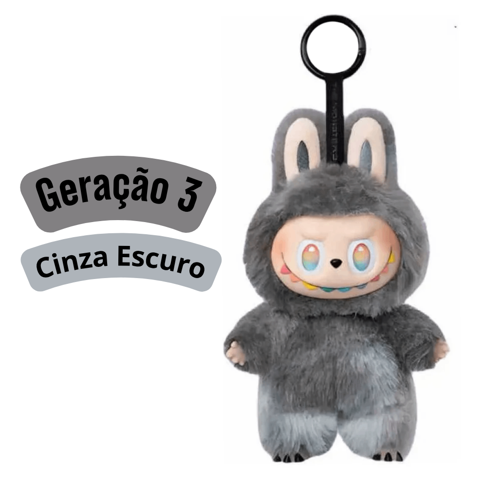 SEM CAIXA  - Geração 3  (Sortidos) - Labubu Monstros Mini Pelúcias Colecionável Personalizável Cores Degradês Surpresas