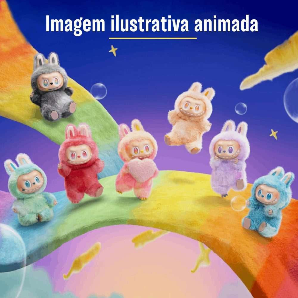 SEM CAIXA  - Geração 3  (Sortidos) - Labubu Monstros Mini Pelúcias Colecionável Personalizável Cores Degradês Surpresas