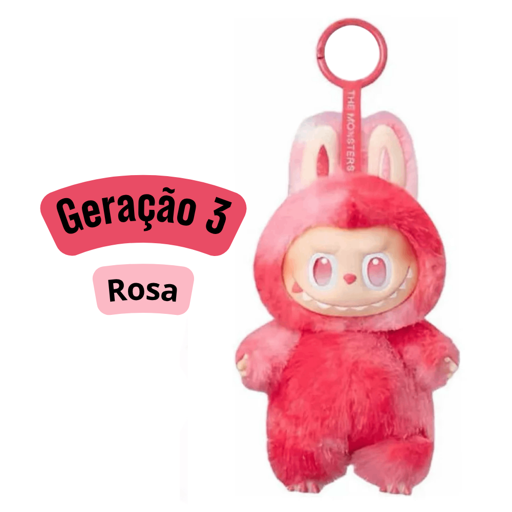 SEM CAIXA  - Geração 3  (Sortidos) - Labubu Monstros Mini Pelúcias Colecionável Personalizável Cores Degradês Surpresas