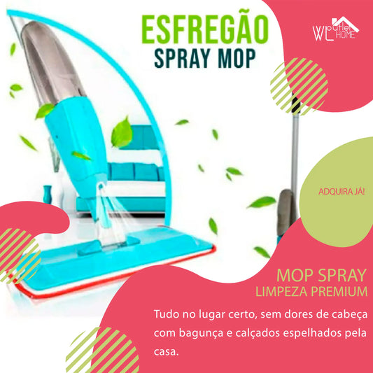 Mop Spray Fácil Limpeza de Piso Sem Esforço
